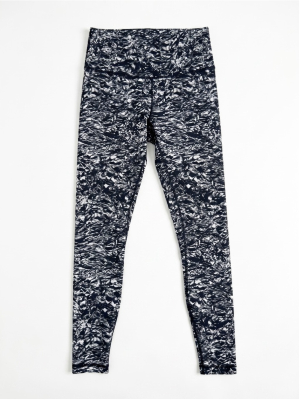 LULULEMON Wunder Under Black Marble Full Length Leggings, Sz 10
